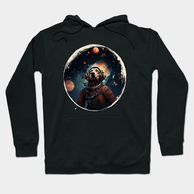 Astronaut Dog in Space! Hoodie by Danielleroyer